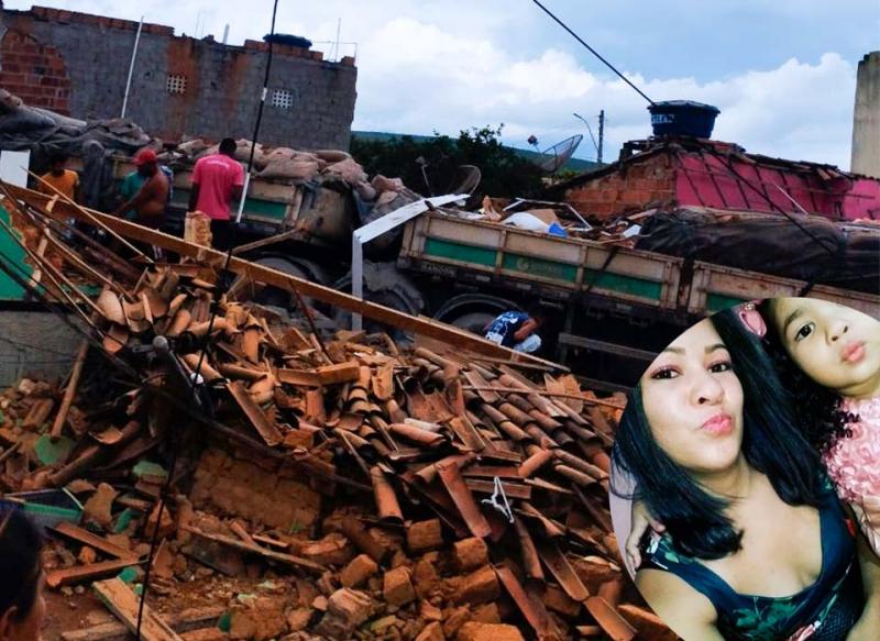 Mãe e filha morrem após carreta desgovernada atingir residências em Ituaçu, veja o vídeo
