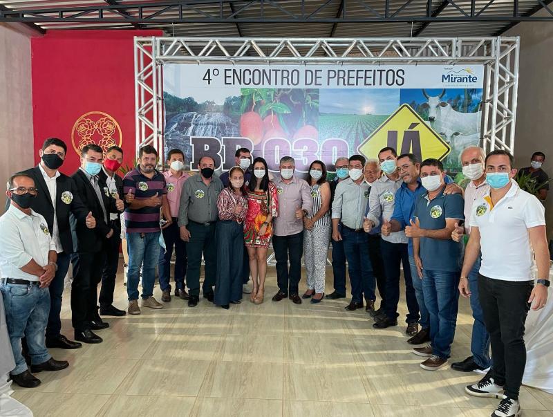 Com o tema “BR-030 Já”, prefeitos se reúnem em Mirante com presidente da UPB